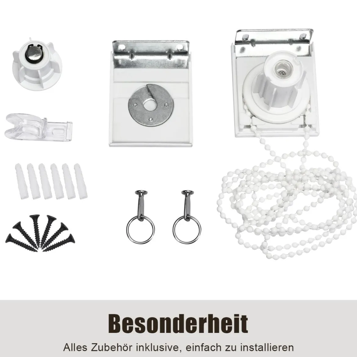 Abdunkelungsrollo Außenjalousie mit UV-Schutz Rolljalousie mit Sonnenschutz 121x181 cm Beige
