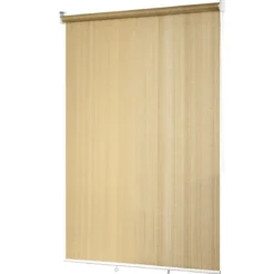 Abdunkelungsrollo Außenjalousie mit UV-Schutz Rolljalousie mit Sonnenschutz 121x181 cm Beige