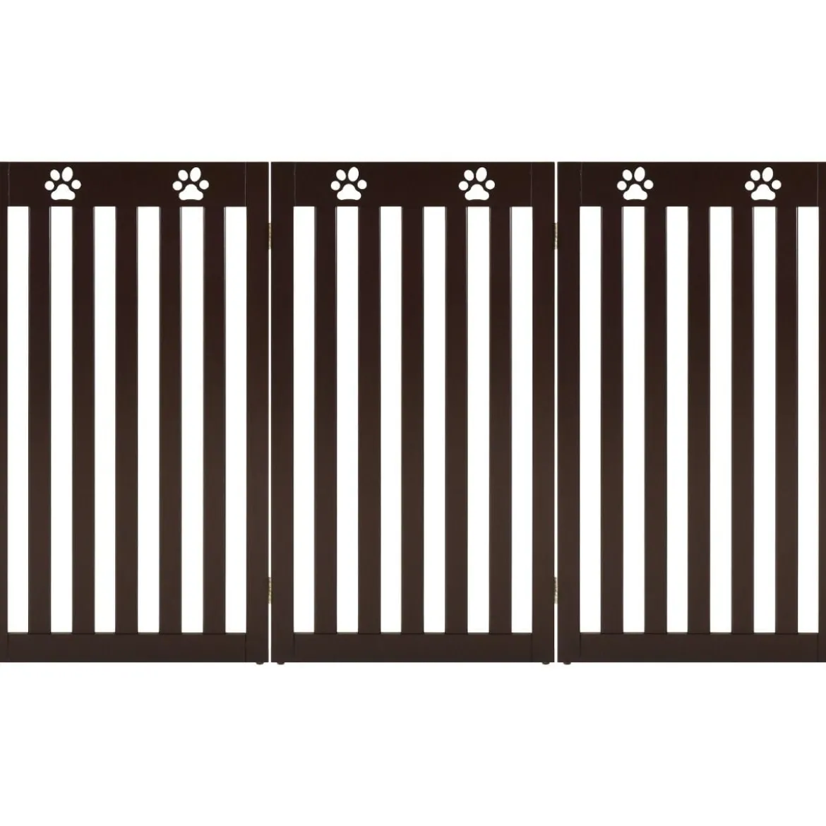 Absperrgitter Hunde 89cm Hoch Schutzgitter Holz Klappbar Türschutzgitter Braun