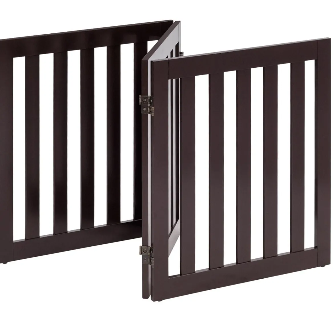 Absperrgitter Hunde 60cm Hoch Schutzgitter Holz Klappbar 3 Paneelen Braun