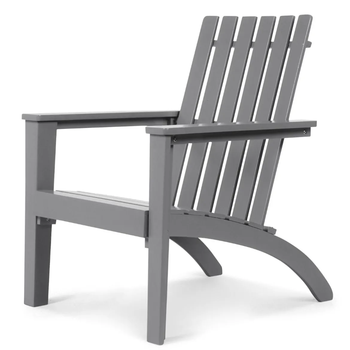 Adirondack Stuhl Adirondack Chair aus Akazienholz Gartensessel bis 160 kg Weiß/Grau/Natur