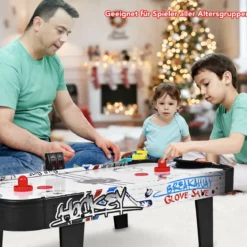 Air-Hockey-Set 42 Zoll Mini-Tisch für Air Hockey mit Elektronischem LED-Punktezähler