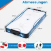 Airhockey Tisch mit 12V Motor & 2 Pucks & 2 Schieber Elektrischer Air Hockey Spieltisch Lufthockey