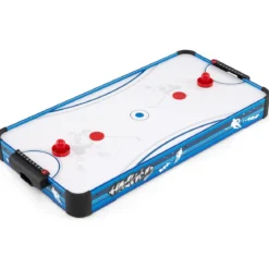 Airhockey Tisch mit 12V Motor & 2 Pucks & 2 Schieber Elektrischer Air Hockey Spieltisch Lufthockey