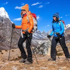 Alu Trekkingstöcke mit EVA- & Naturkork-Griffen Ausziehbares WanderstöckeWalking Stöcke Schwarz