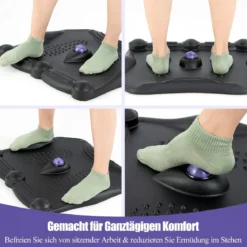Anti-Ermüdungsmatte mit Massagepunkten & 360° Rollendem Massageball Stehmatte