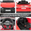 Audi RS Kinder Elektroauto mit 2,4 G Fernbedienung mit Musik und Scheinwerfer Rot