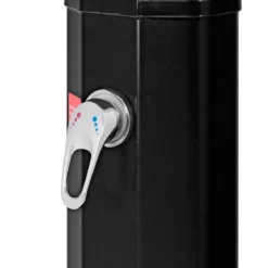 Außendusche 35 L Garten Solardusche Pooldusche mit zwei Wasserhähne 220 cm Schwarz kein Stromanschluss