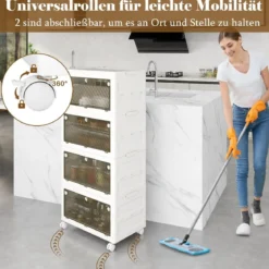 Aufbewahrungsbox mit Deckel Stapelboxen faltbar Aufbewahrungsbehälter mit Zweiweg-Türen 3/4-stufig