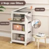 Aufbewahrungsbox mit Deckel faltbar Boxen Aufbewahrung 3er Set Kunststoffbox stapelbar Weiß (75 L)