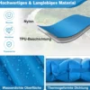 Aufblasbare Camping-Schlafmatte Wasserdichte Schlafunterlage 197 x 63 x 7 cm Blau