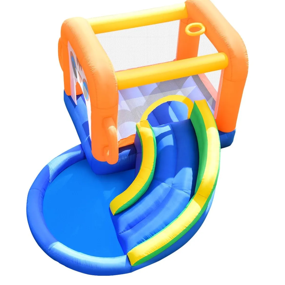 Aufblasbare Hüpfburg mit Rutsche Ballbecken Kinder Springburg Wasserpark 3x2x2m