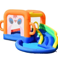 Aufblasbare Hüpfburg mit Rutsche Ballbecken Kinder Springburg Wasserpark 3x2x2m