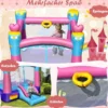aufblasbare Hüpfburg Prinzessinnen-Hüpfburg mit Sprungbereich Outdoor Bouncer Bunt