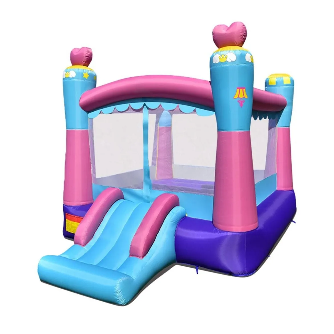 aufblasbare Hüpfburg Prinzessinnen-Hüpfburg mit Sprungbereich Outdoor Bouncer Bunt