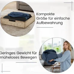 Aufblasbarer Lounge-Sessel ergonomisches aufblasbares Lazy Sofa mit abnehmbarem Bezug Blau