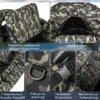 Aufblasbares Schlauchboot mit Fischlineal & Rutenhalter & Paddel Angelboot Camouflage