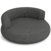 Aufblasbares Sofa aufblasbarer Lounger Luftsofa mit abnehmbarem Bezug großzügige Liegefläche Grau