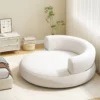 Aufblasbares Sofa aufblasbarer Lounger Luftsofa mit abnehmbarem Bezug großzügige Liegefläche Weiß