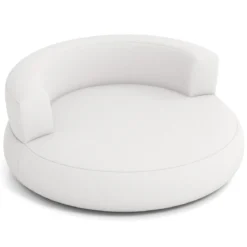 Aufblasbares Sofa aufblasbarer Lounger Luftsofa mit abnehmbarem Bezug großzügige Liegefläche Weiß