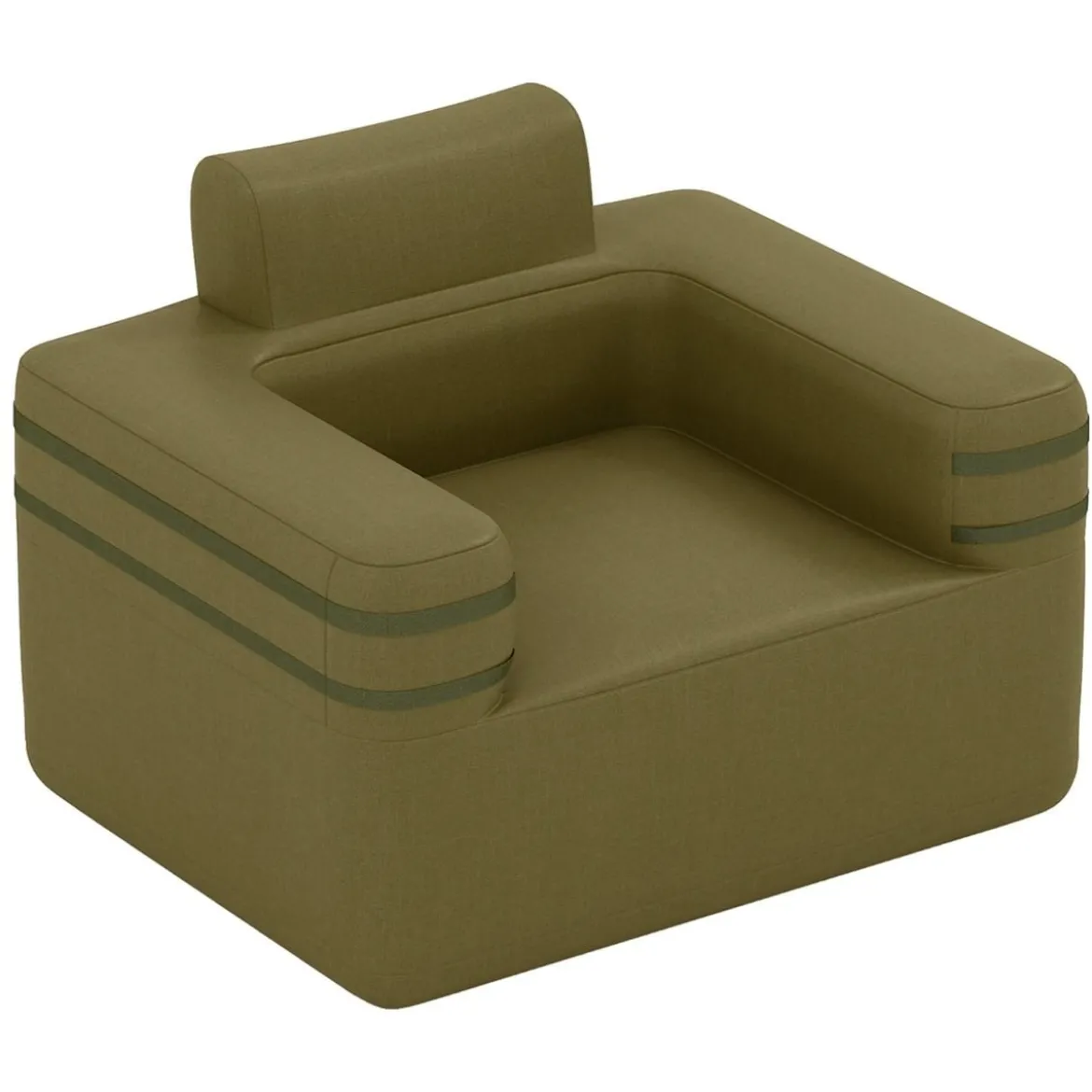 Aufblasbares Sofa mit Integrierter Pumpe & Aufbewahrungstasche Camping Luftsofa für 1 Person