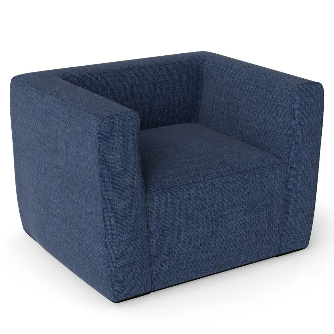 Aufblasbares Sofa tragbares aufblasbares Sofa mit abnehmbarem Bezug breite Armlehnen Blau