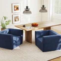 Aufblasbares Sofa tragbares aufblasbares Sofa mit abnehmbarem Bezug breite Armlehnen Blau