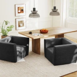 Aufblasbares Sofa tragbares aufblasbares Sofa mit abnehmbarem Bezug breite Armlehnen Grau