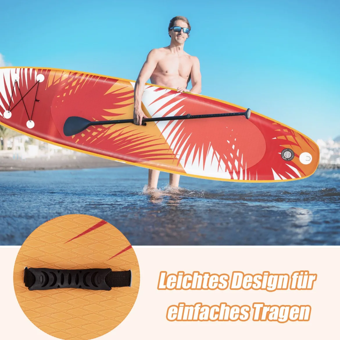 Aufblasbares Stand Up Paddle Board Aufblasbares Stand Up Paddle Board 335 x 76 x 15 cm Orange