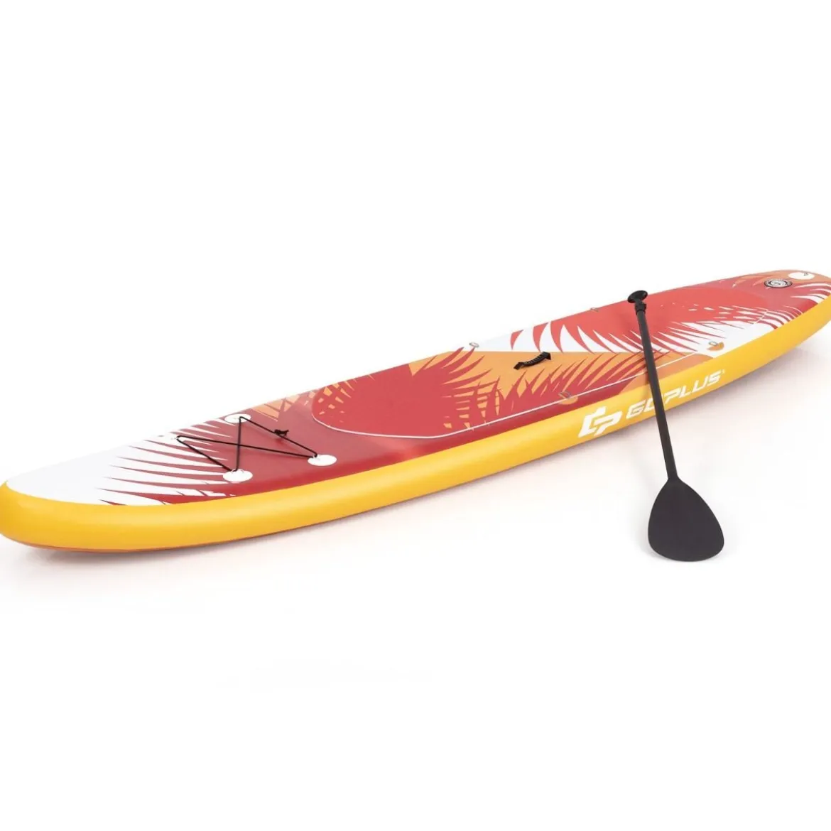 Aufblasbares Stand-up-Paddle-Board mit SUP-Zubehör Rucksack verstellbares Paddel 325 x 76 x 15 cm Orange