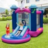 Aufblasbare Wasserrutsche für Kinder Hüpfburg-Center mit Gebläse 207 x 393 x 270 cm