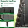 Auflagenbox mit Rollen & 320 L Kapazität Wasserdichte Kissenbox Polyrattan Aufbewahrungsbox