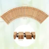 Ausrollbarer Gartenweg aus Holz mit Metalldraht & Rutschfester Oberfläche Rollweg Holzsteg 216 x 43 cm