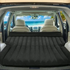 Autoluftmatratze für die Rückbank Aufblasbare SUV Luftmatratze 189 x 128 x 12 cm Schwarz