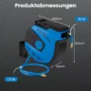 Automatische Druckluftschlauch-Aufrollvorrichtung mit 15 m Anschluss Schlauch Wandmontage-Kit