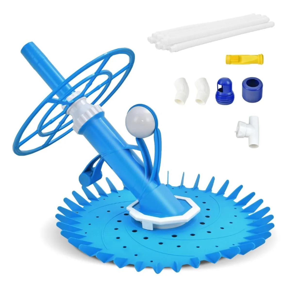 Automatischer Poolreiniger Kabellose Reinigungsmaschine für Pools 64 x 47 x 35 cm Blau