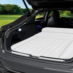 Auto Matratze 190 x 130 cm SUV Luftmatratze doppelseitig aufblasbares Luftbett mit Luftpumpe Beige