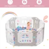 Baby-Laufgitter 10 Panele Laufstall Absperrgitter Faltbares Aktivitätszentrum für Babys