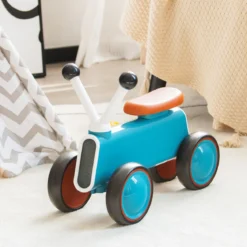 Baby-Laufrad für Kinder Sicheres Fahrspielzeug Lauflernhilfe 48 x 24,5 x 37 cm Blau
