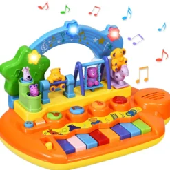 Babyspielzeug Klavier Baby Musikspielzeug Klaviertastatur mit integriertem Musikmodi