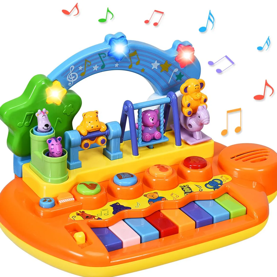 Babyspielzeug Klavier Baby Musikspielzeug Klaviertastatur mit integriertem Musikmodi