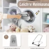 Babywippe klappbar Babyschaukel mit 5-Punkt-Sicherheitsgurt tragbarer Wippensitz Grau