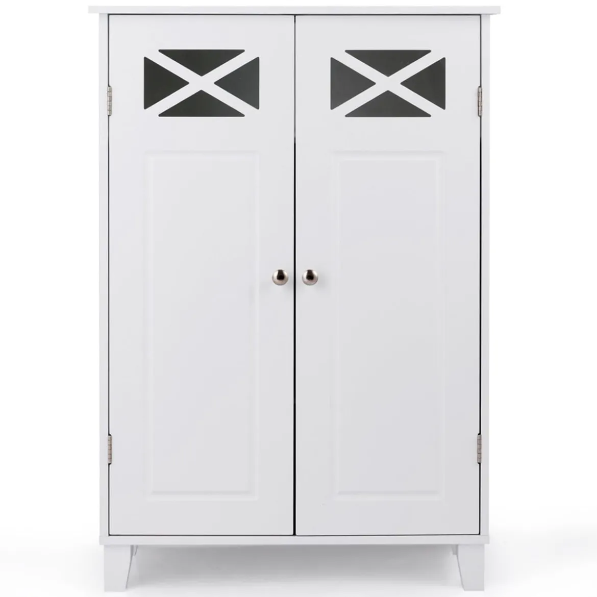 Badezimmerschrank freistehend Badschrank Sideboard Schrank inkl. höhenverstellbarer Ablage 60 x 30 x 87cmweiß