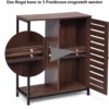 Badezimmerschrank Praktischer Aufbewahrungsschrank Freistehender Schrank 70 x 30 x 81 cm Braun