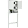 Badezimmerschrank Waschmaschinenschrank mit Verstellbarem Regal 63 x 23 x 168 cm