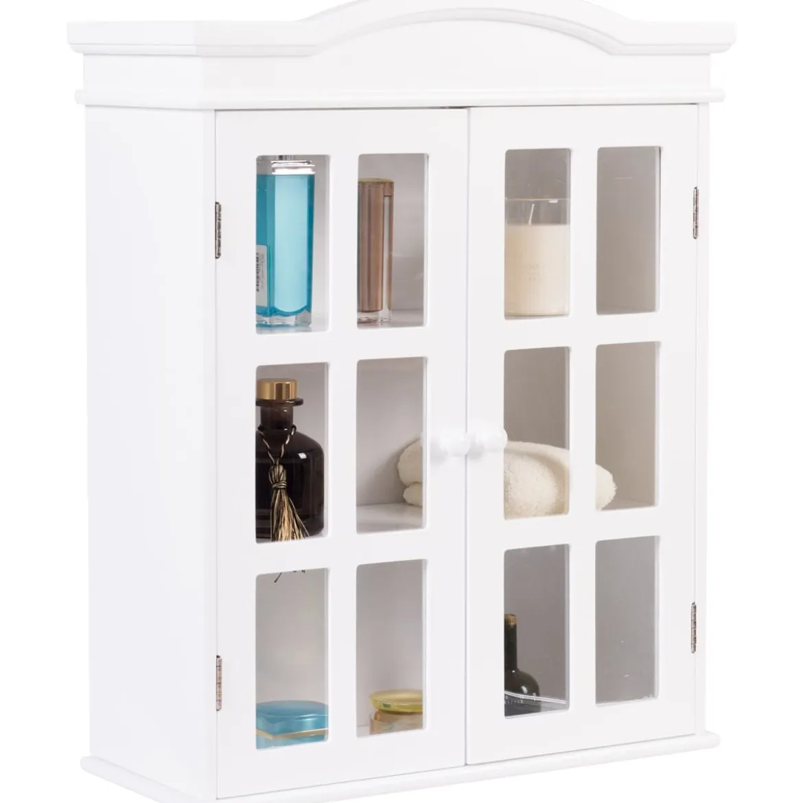 Badschrank Medizinschrank Hängend Badezimmerschrank für Bad 53 x 22 x 66,5 cm Weiß