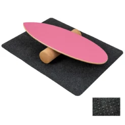 Balance Board aus Holz Balancebrett Balance Trainer Trickboard für zuhause inkl. Korkrolle