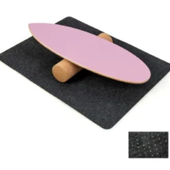 Balance Board aus Holz Balancebrett Balance Trainer Trickboard für zuhause inkl. Korkrolle
