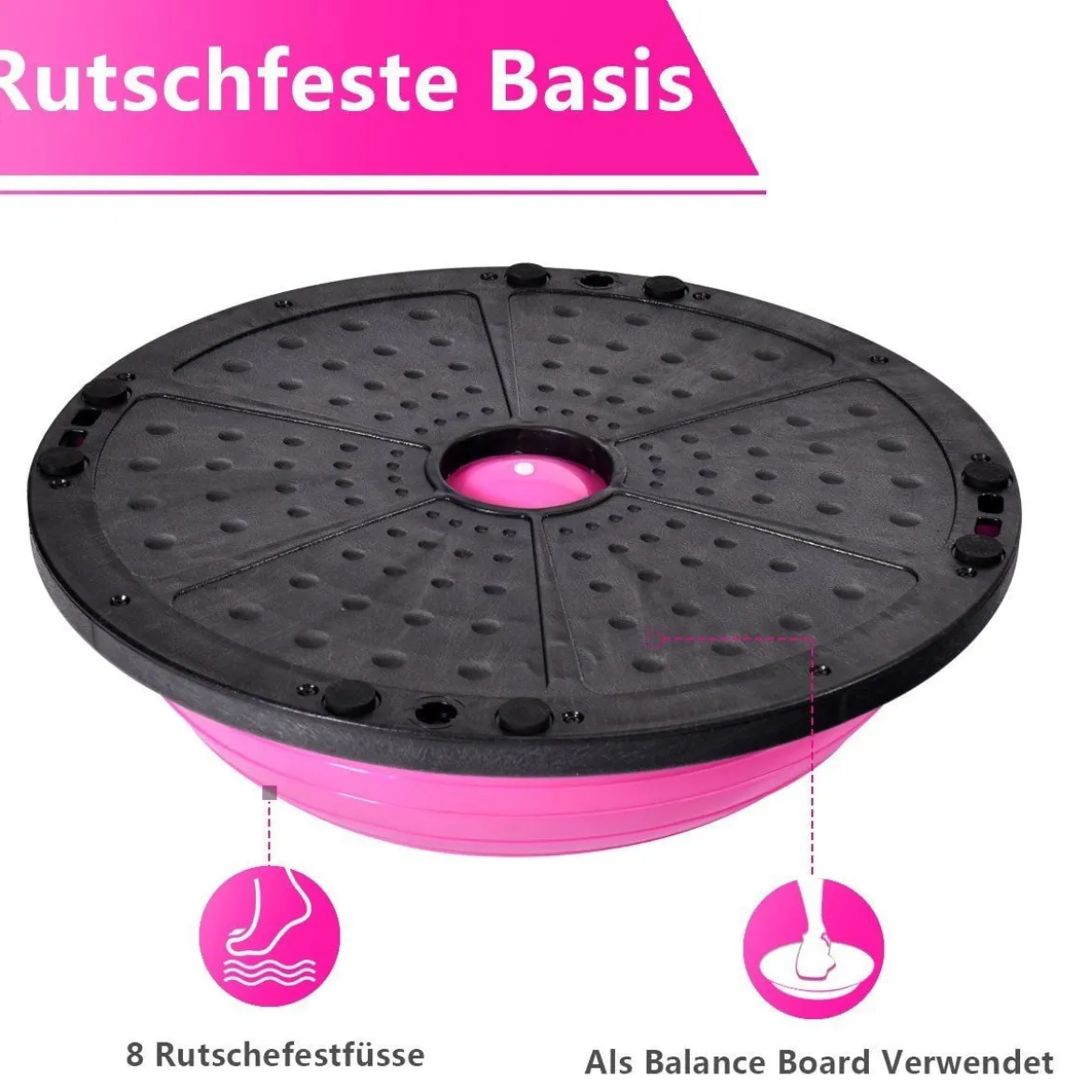 Balance Trainer Ball Yoga Pilates Gymnastikball Körperbalance Flexibilität Rehabilitation ø59cm