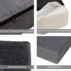Bankkissen Terrassenmöbel Kissen aus Hoch Verdichtetem Schaum Schwarz & Grau